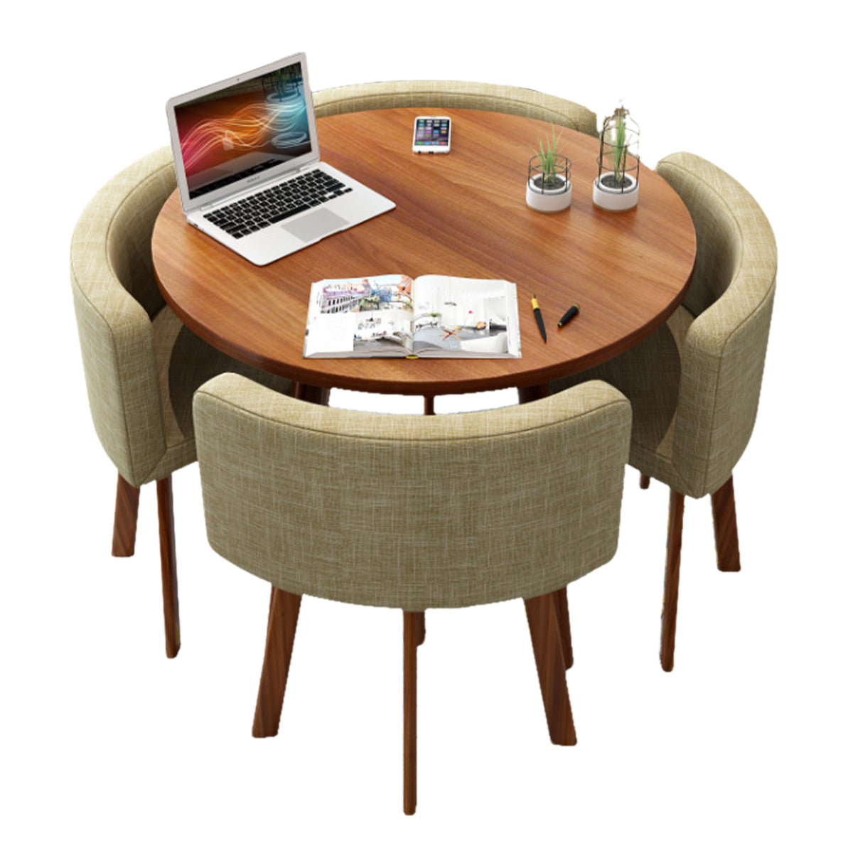 Modern Nesting Table and Chairs for Boutique Office Breakrooms - ANZHAP JDZH-009 Main picture 053