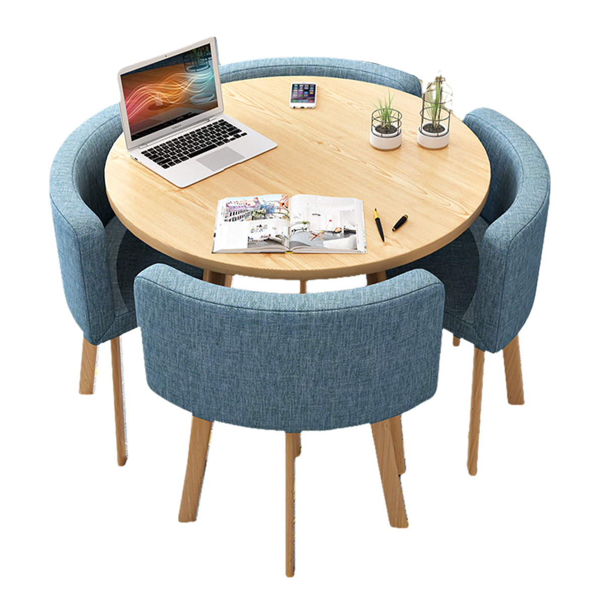 Modern Nesting Table and Chairs for Boutique Office Breakrooms - ANZHAP JDZH-009 Main picture 06