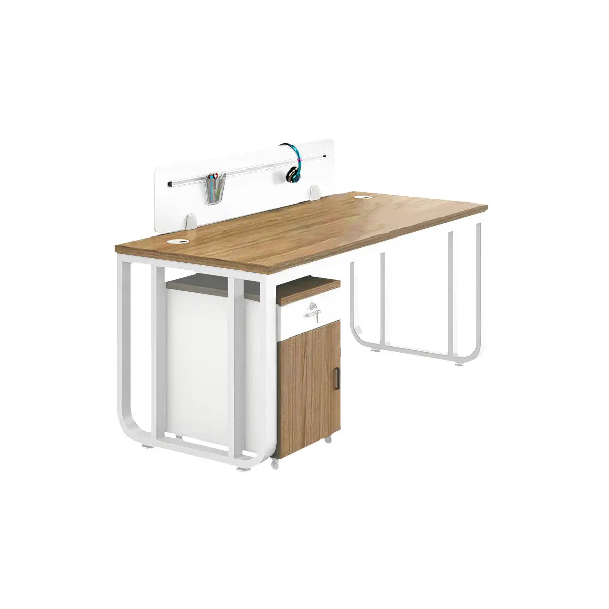 Modern Oak Office Table - Aesthetic Minimalist PC Desk ANZHAP-YGZ-1088-mainpictures 39