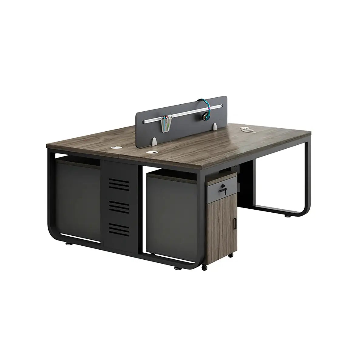 Modern Oak Office Table - Aesthetic Minimalist PC Desk ANZHAP-YGZ-1088-mainpictures 42