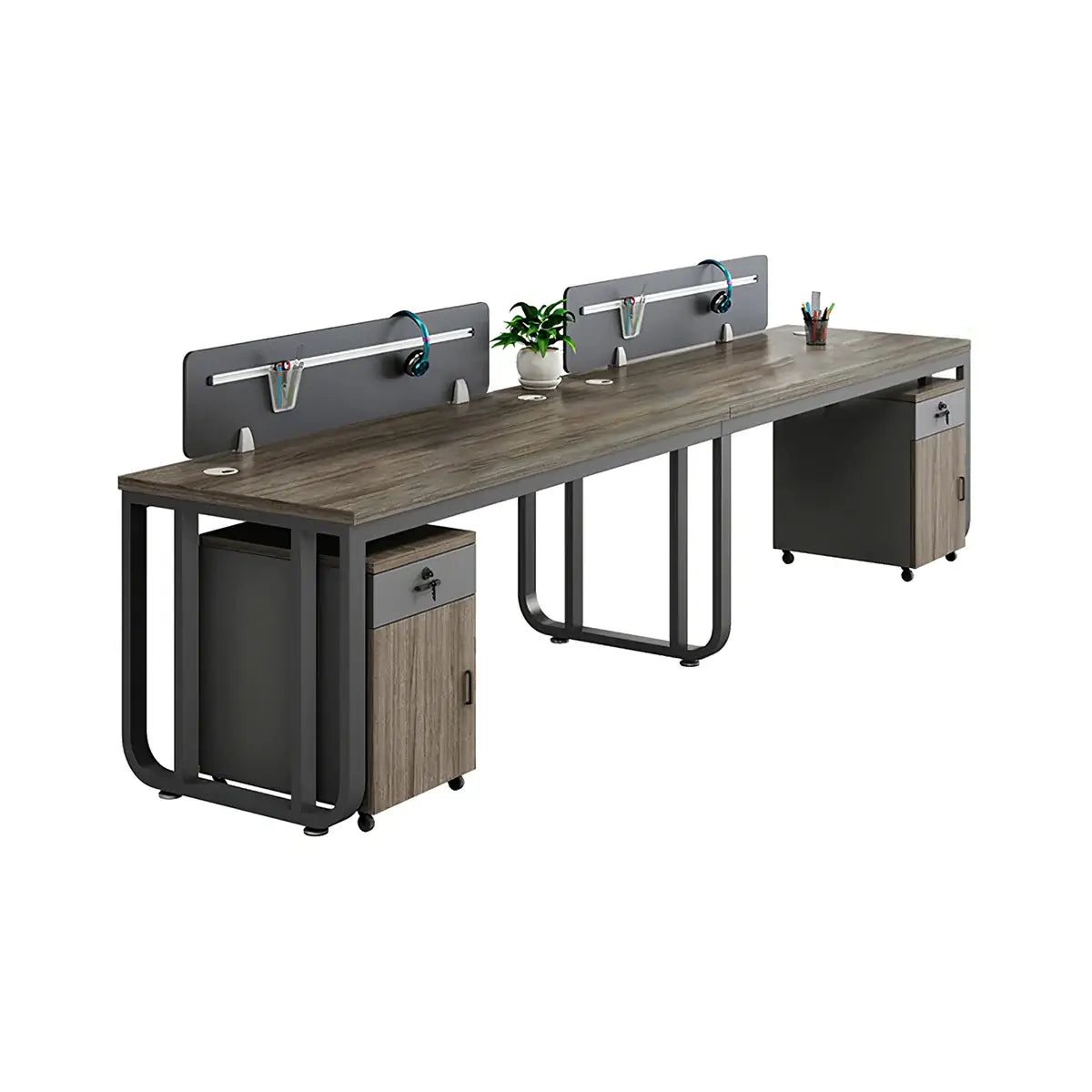 Modern Oak Office Table - Aesthetic Minimalist PC Desk ANZHAP-YGZ-1088-mainpictures 44