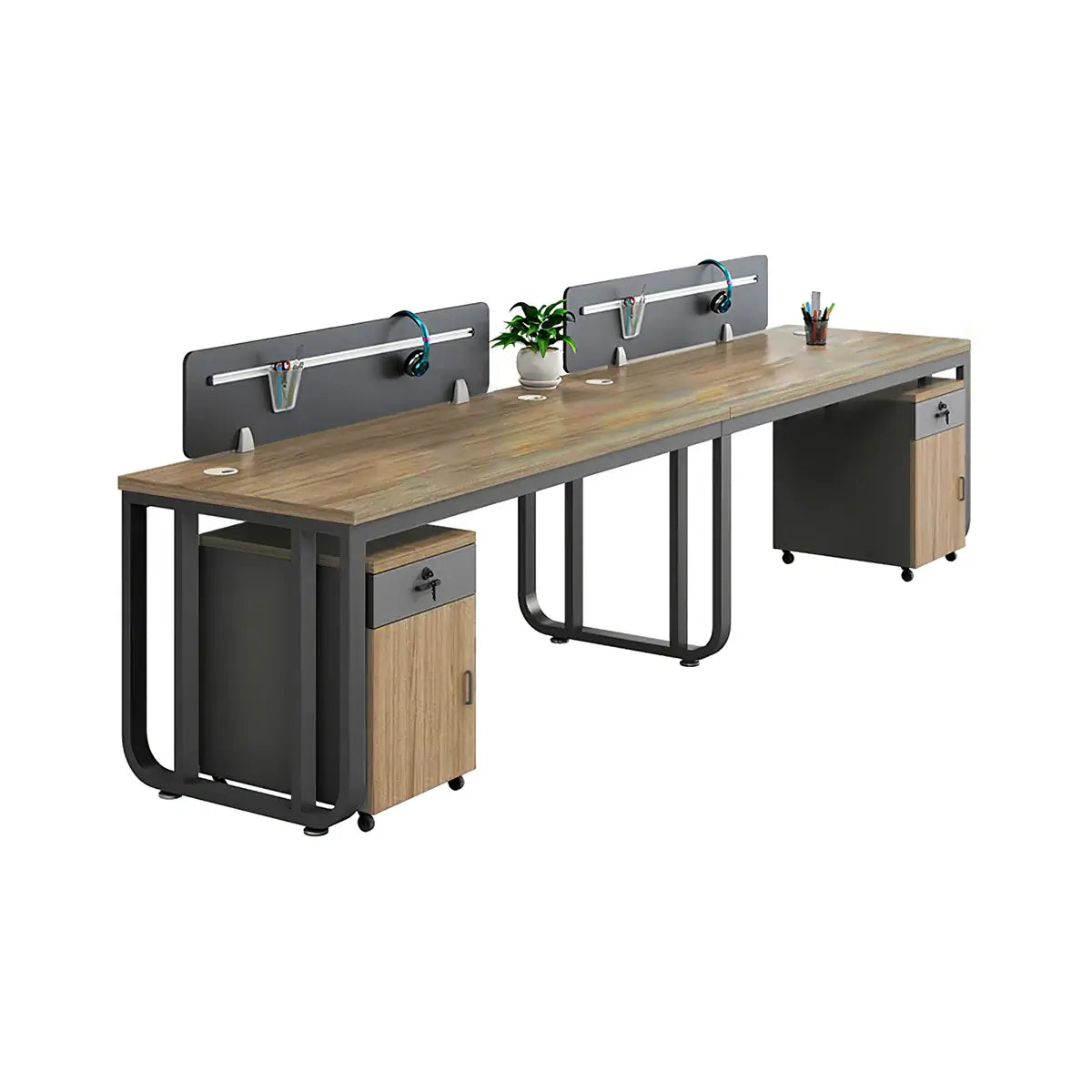Modern Oak Office Table - Aesthetic Minimalist PC Desk ANZHAP-YGZ-1088-mainpictures 71