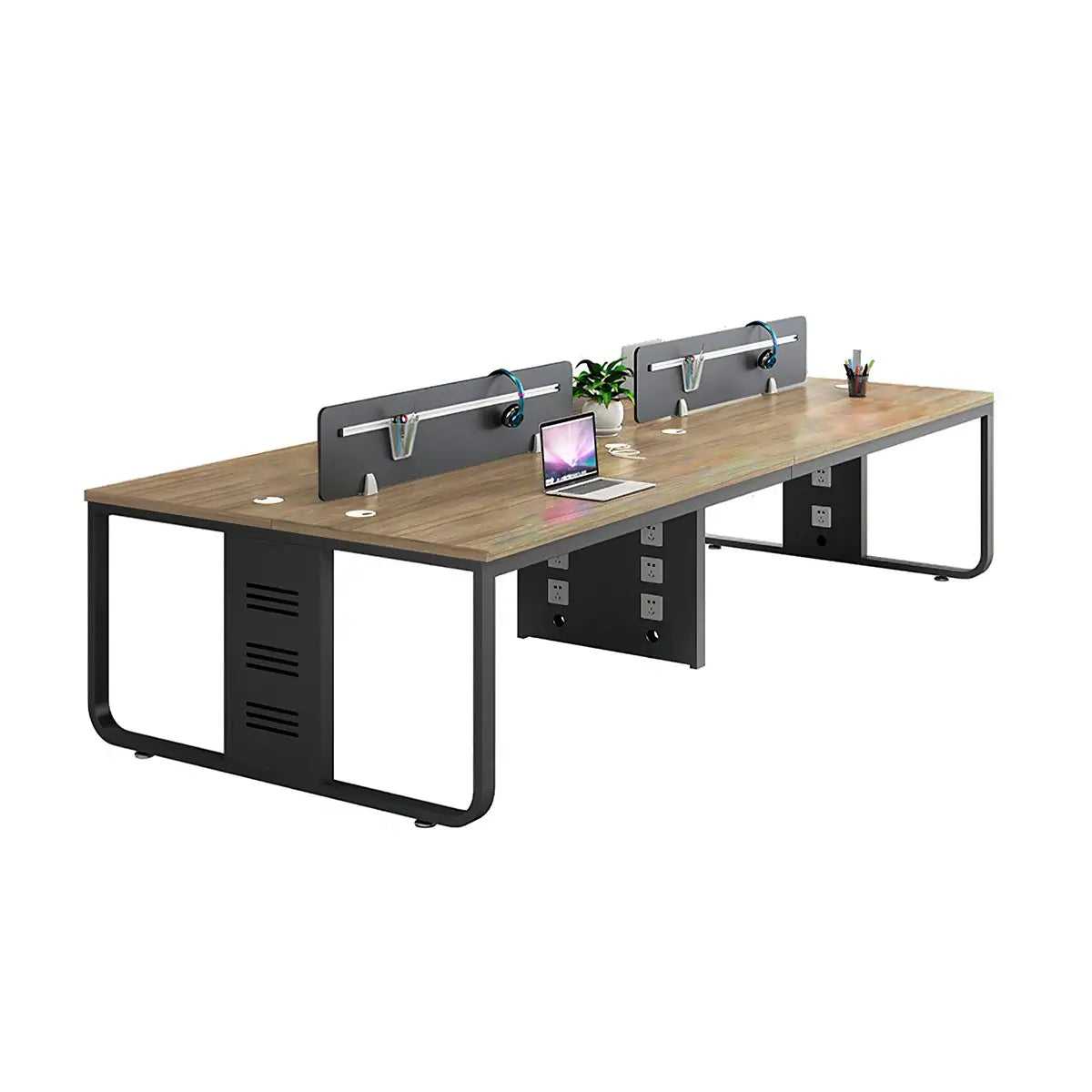 Modern Oak Office Table - Aesthetic Minimalist PC Desk ANZHAP-YGZ-1088-mainpictures 74