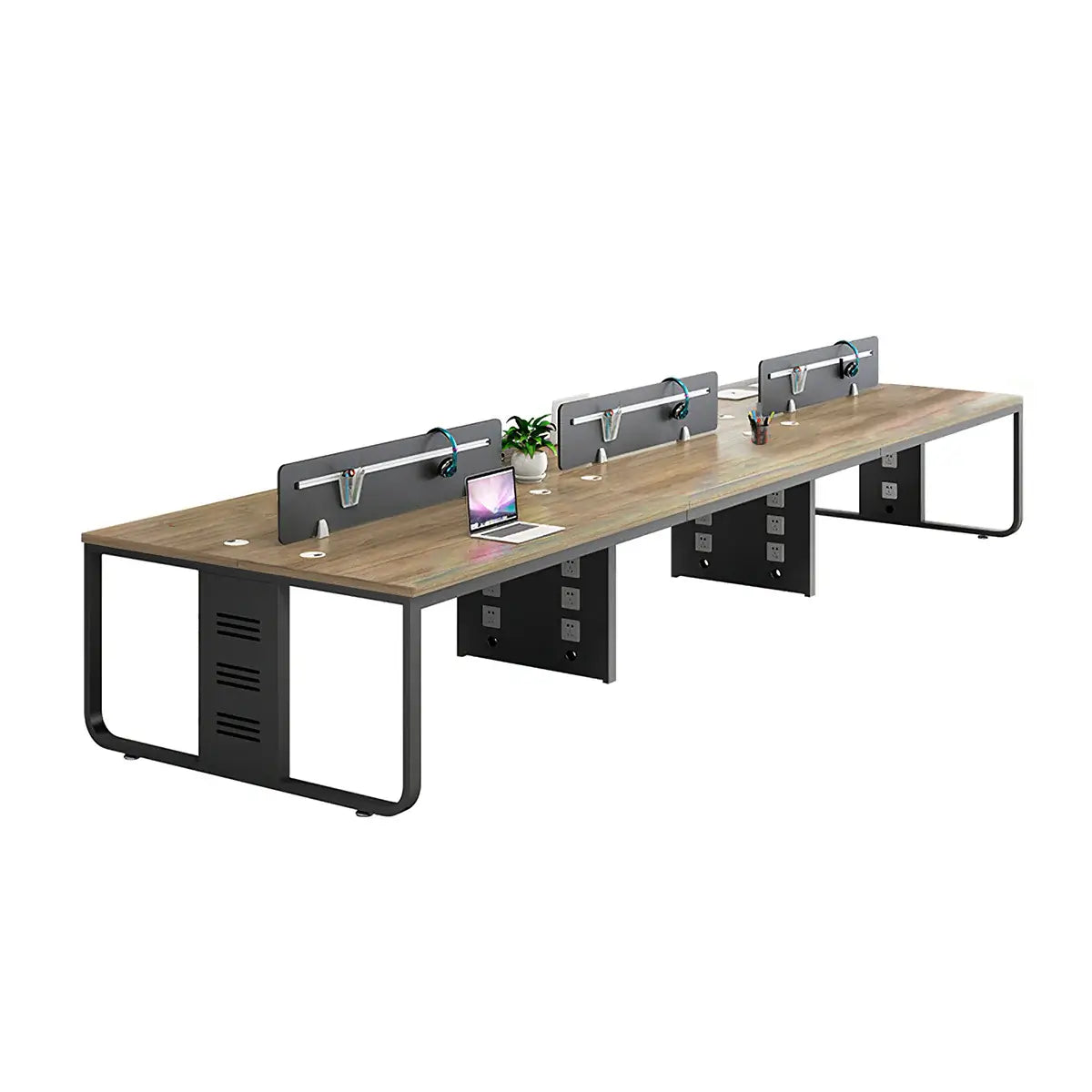 Modern Oak Office Table - Aesthetic Minimalist PC Desk ANZHAP-YGZ-1088-mainpictures 76