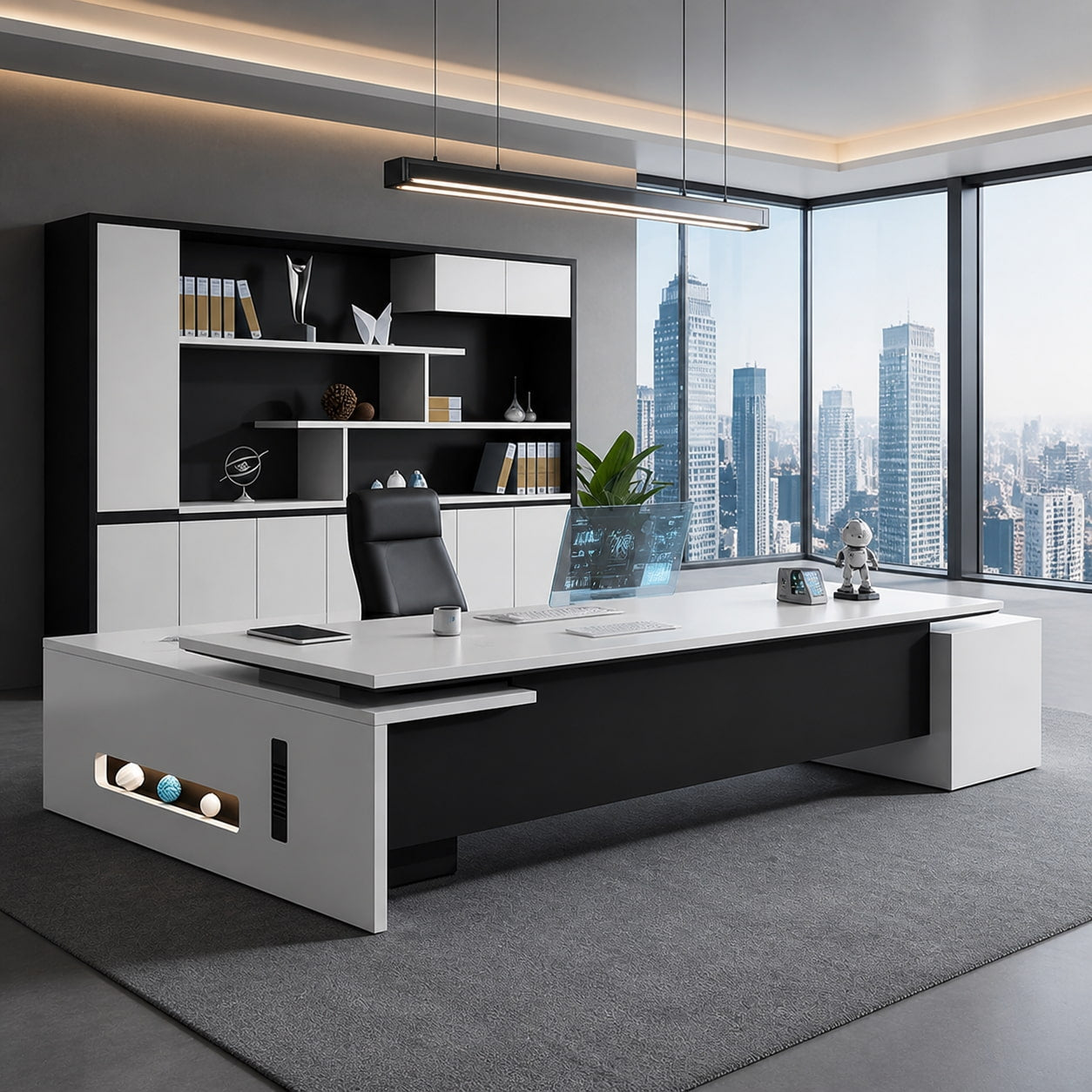 Modern Office Boss Desk-Professional Executive Desk for Manager ANZHAP- LBZ-785-mainpictures 2