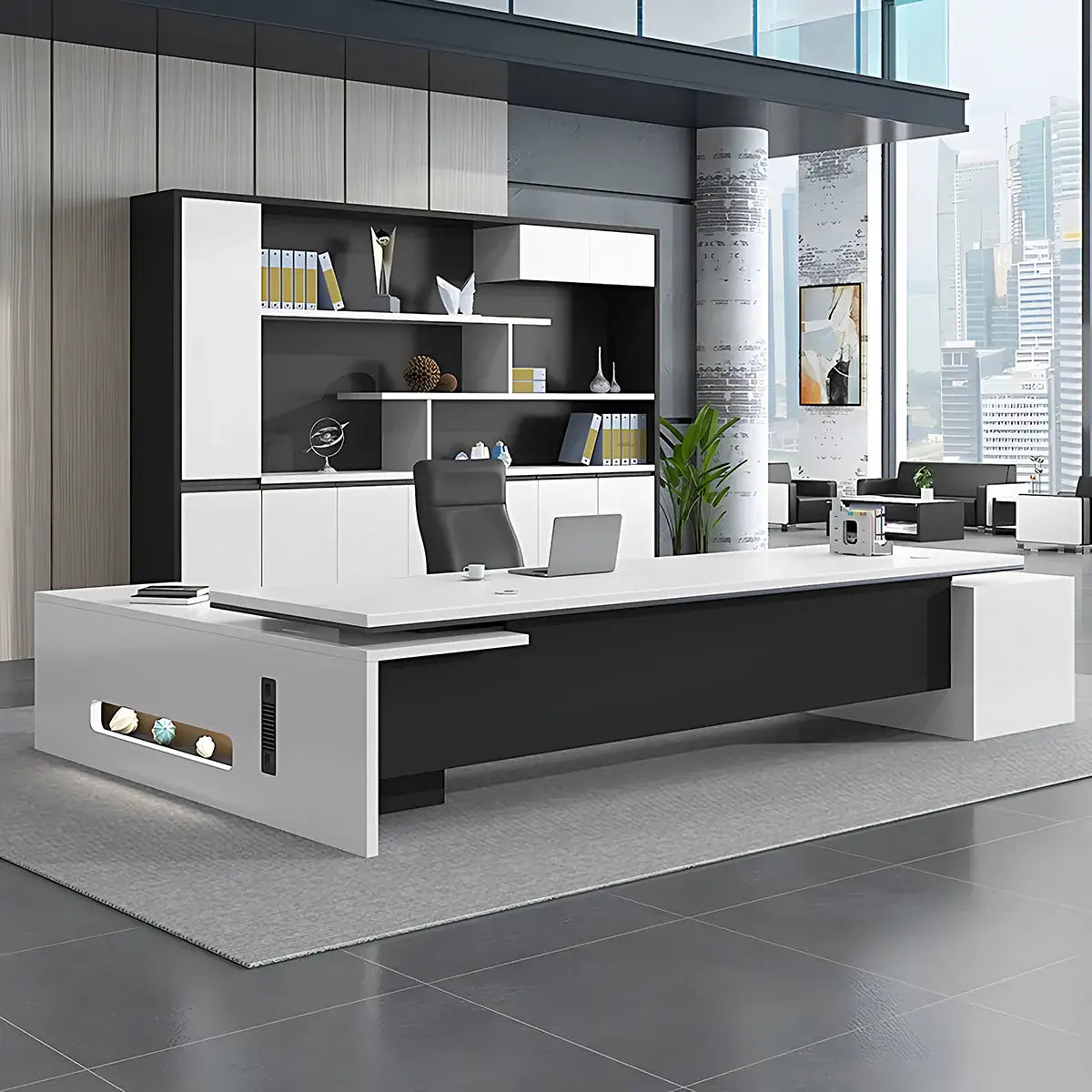 Modern Office Boss Desk-Professional Executive Desk for Manager ANZHAP- LBZ-785-mainpictures 3