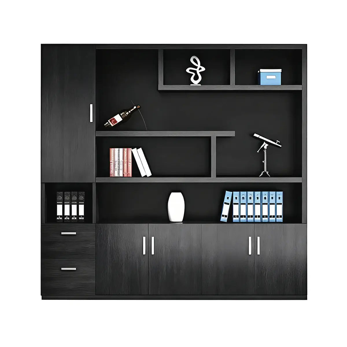 Modern Office Storage Cabinet with Partitioned Shelves ANZHAP-WJG-711-mainpictures 1