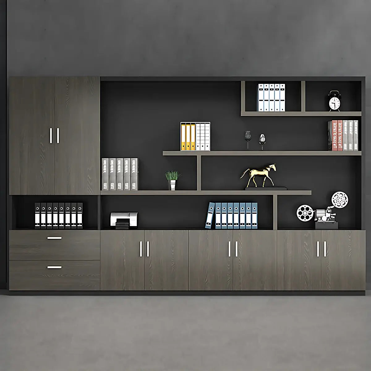 Modern Office Storage Cabinet with Partitioned Shelves ANZHAP-WJG-711-mainpictures 26