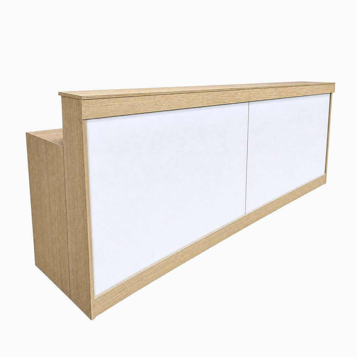 Modern Reception Counter with Storage for Professional Spaces