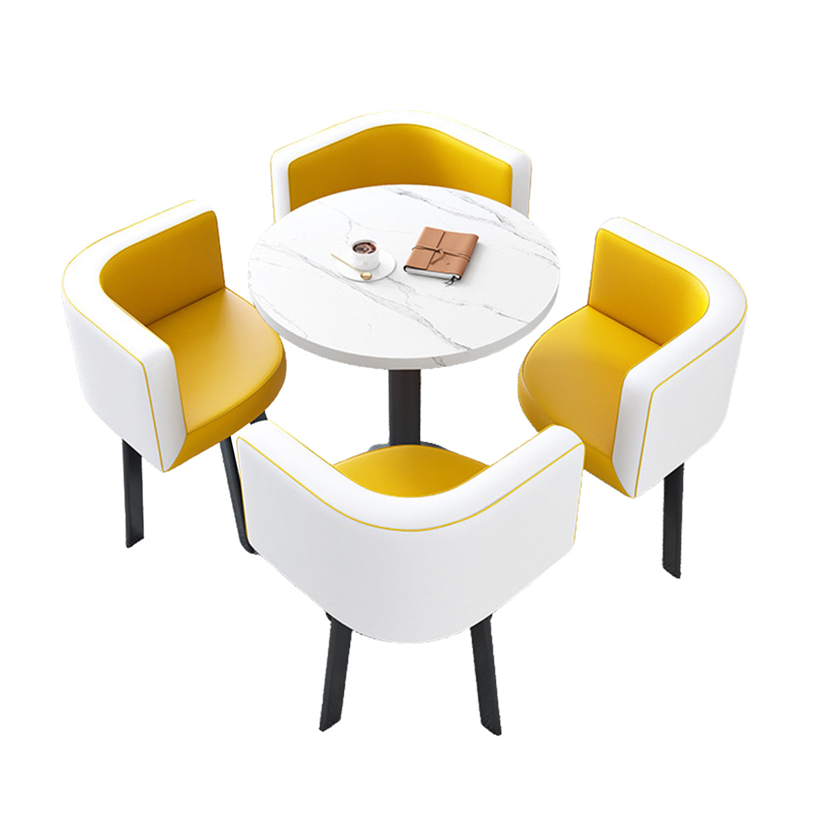 Modern Round Nesting Table and 4 Chairs Set for Office Cafes - ANZHAP JDZH-2022 Main picture 27