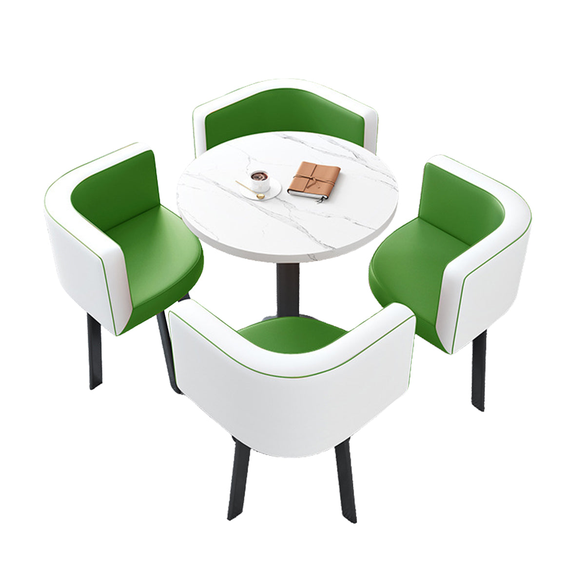 Modern Round Nesting Table and 4 Chairs Set for Office Cafes - ANZHAP JDZH-2022 Main picture 30