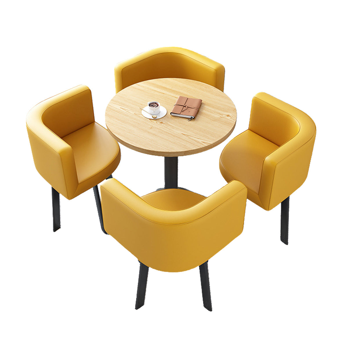 Modern Round Nesting Table and 4 Chairs Set for Office Cafes - ANZHAP JDZH-2022 Main picture 33