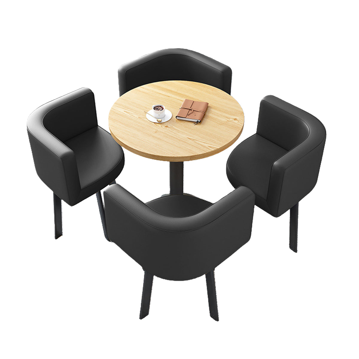 Modern Round Nesting Table and 4 Chairs Set for Office Cafes - ANZHAP JDZH-2022 Main picture 35