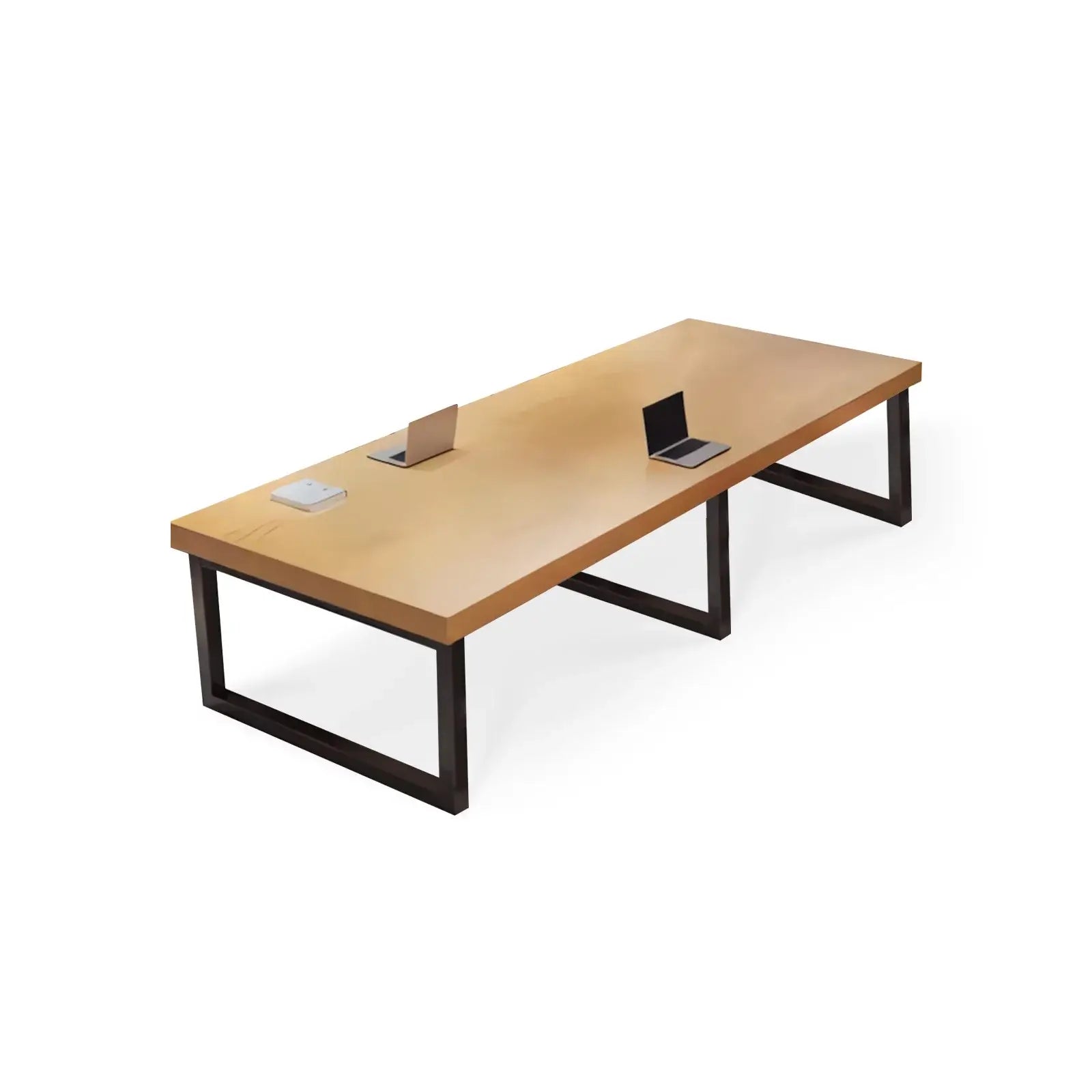 Table de séminaire scandinave moderne | Table de bureau en chêne | ANZHAP