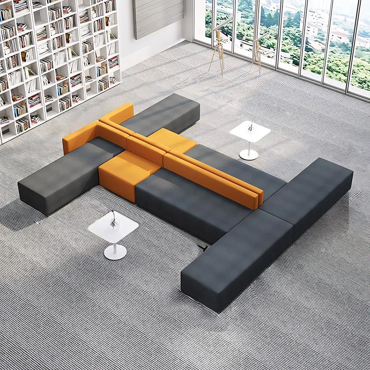 Modular Patchwork Lounge Sofa Modern Waiting Area Couch ANZHAP-SFA-713-mainpictures 13