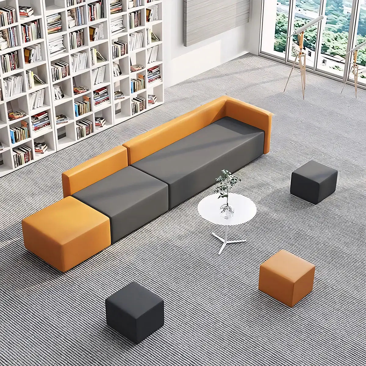 Modular Patchwork Lounge Sofa Modern Waiting Area Couch ANZHAP-SFA-713-mainpictures 26