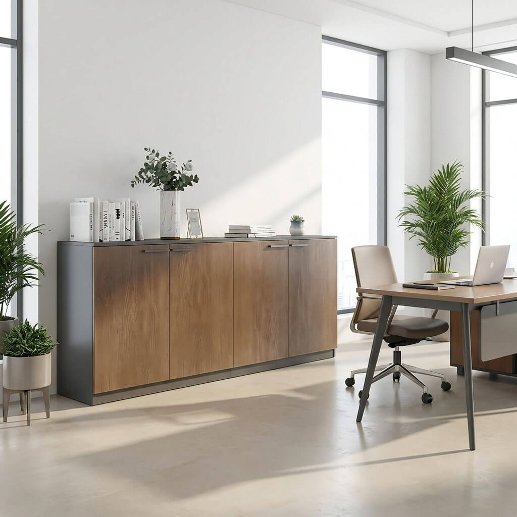 Office Bookcase Sideboard Desk Storage Cabinet ANZHAP-WJG-727-mainpictures 2