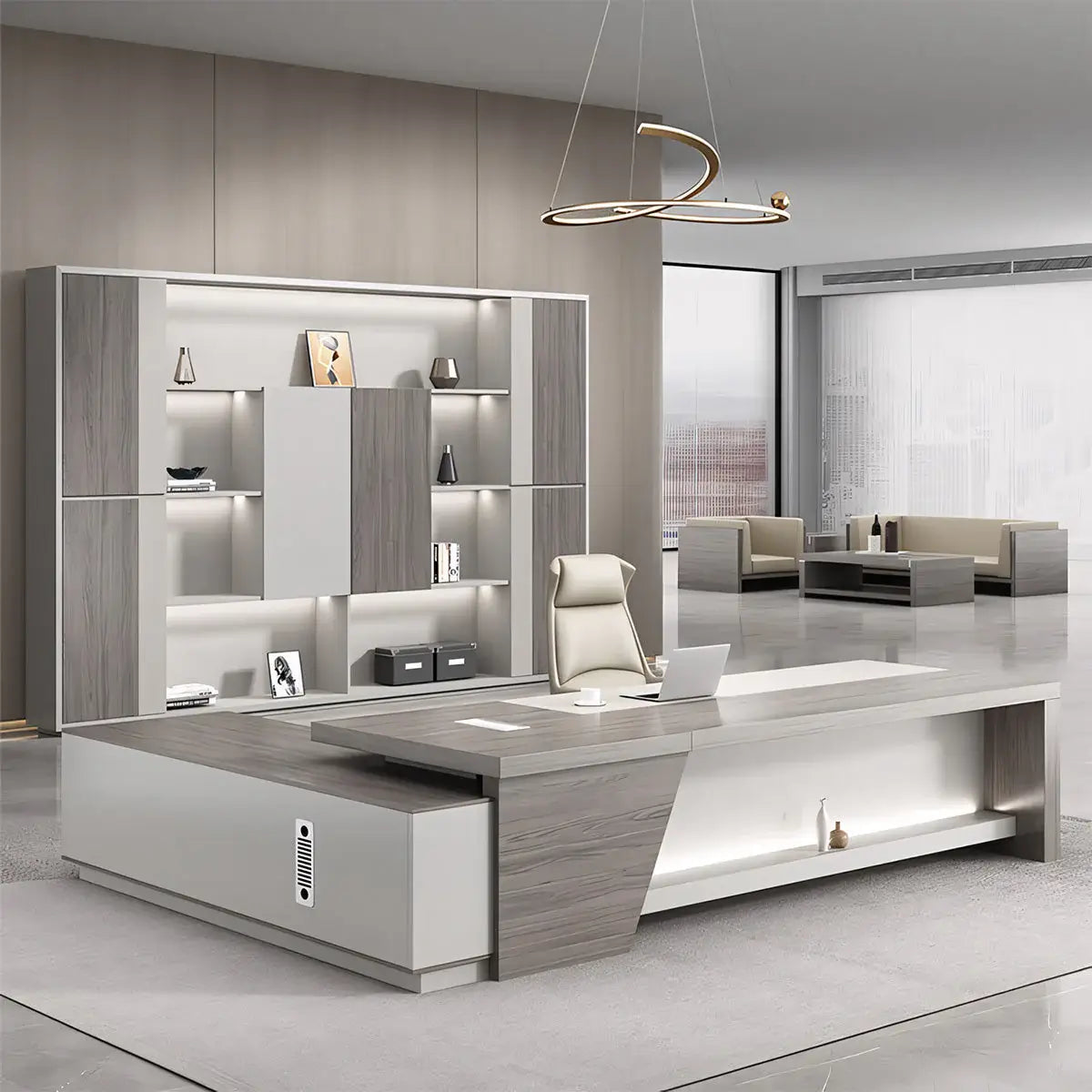 Office Desk with Return - Professional Boss Office Desk ANZHAP-LBZ-040-24-mainpictures 8
