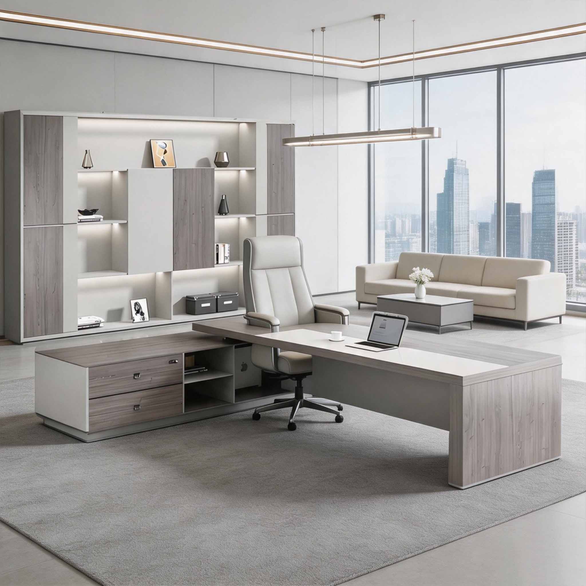 Office Desk with Return - Professional Boss Office Desk ANZHAP-LBZ-040-24-mainpictures 7 4