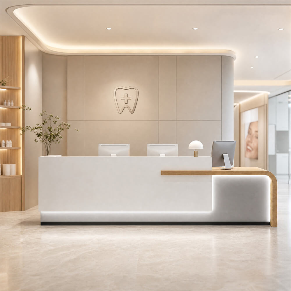 Office Receptionist Desk for Modern Reception Areas