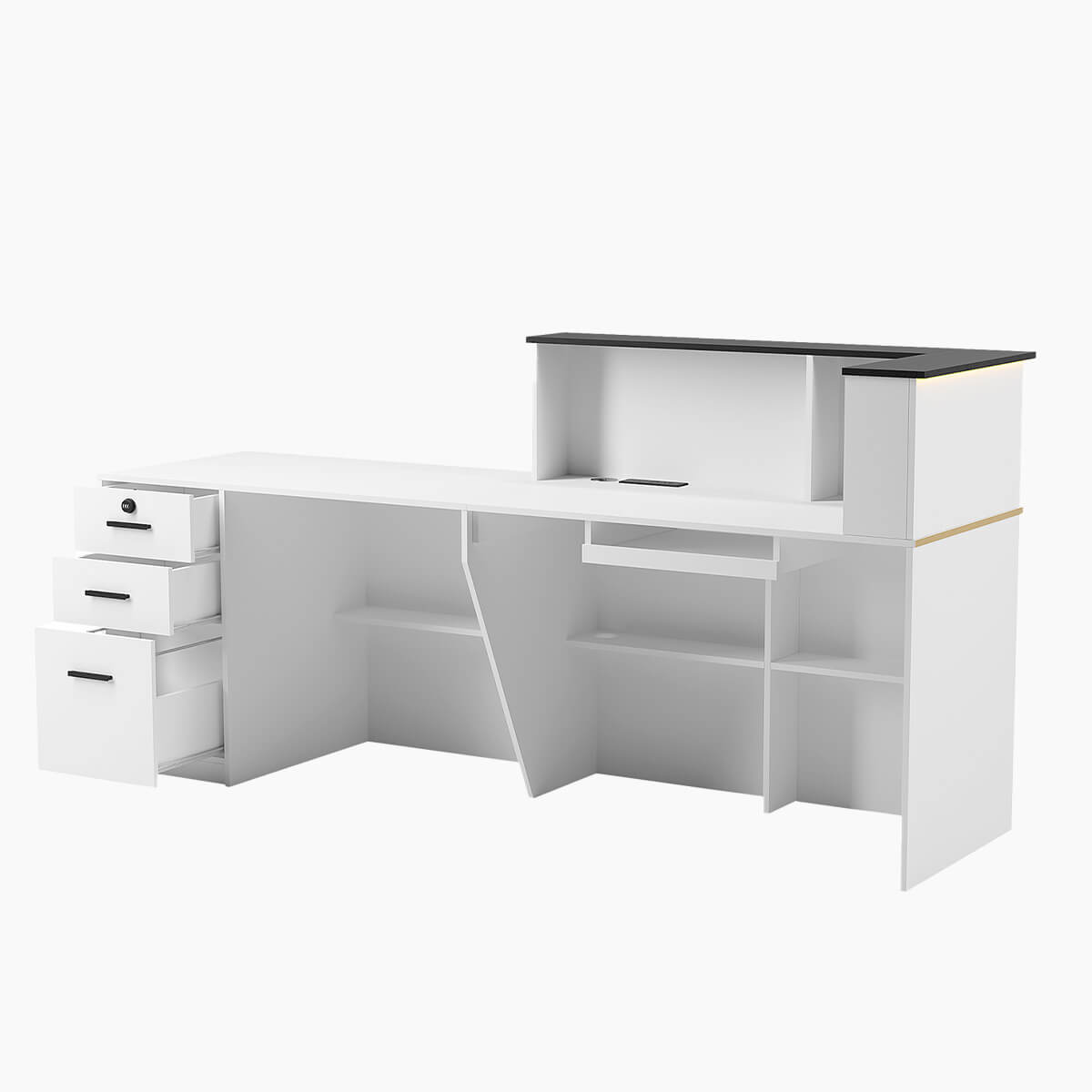 Professional Hair Salon Reception Desk Modern Reception Counter ANZHAP-S2-JDT-0013-main pictures 1