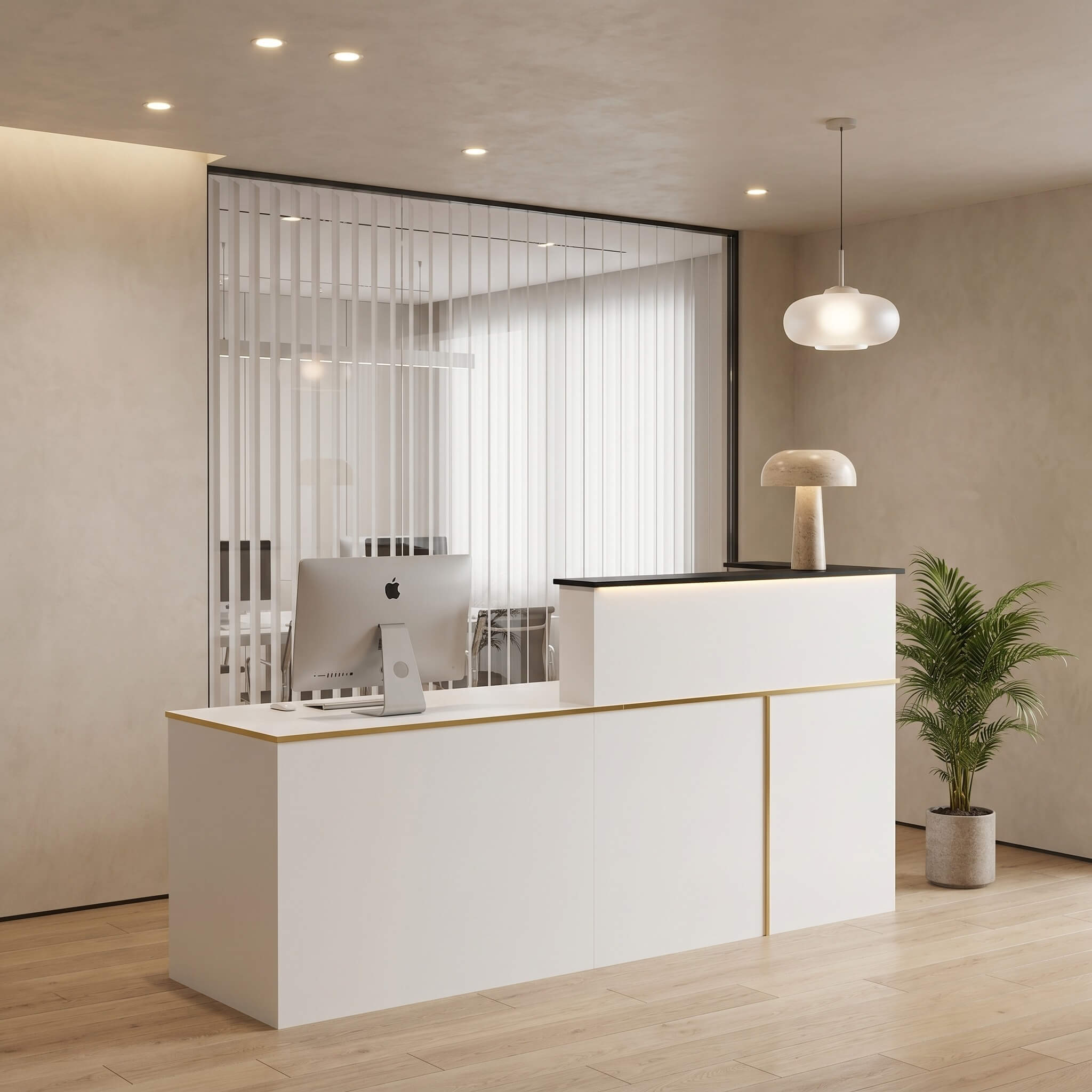 Professional Hair Salon Reception Desk Reception Counter |ANZHAP