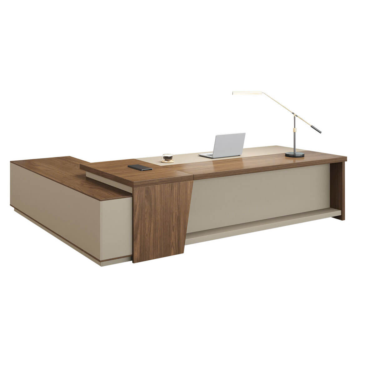 Professional L-Shaped Management Desk for SME Leadership - ANZHAP LBZ-2142 Main picture 3