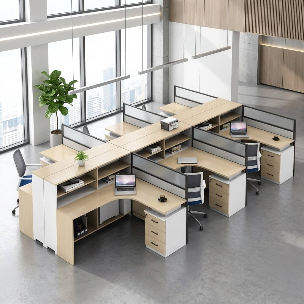 Professional_L-Shaped_Shared_Office_Desk_-_Flex_Workstation_ANZHAP-BGZ-2013-mainpictures11_1
