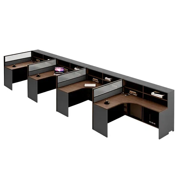 Professional L-Shaped Shared Office Desk - Flex Workstation ANZHAP-BGZ-2013-mainpictures 100