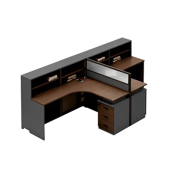 Professional L-Shaped Shared Office Desk - Flex Workstation ANZHAP-BGZ-2013-mainpictures 111