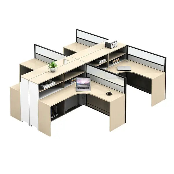 Professional L-Shaped Shared Office Desk - Flex Workstation ANZHAP-BGZ-2013-mainpictures 122