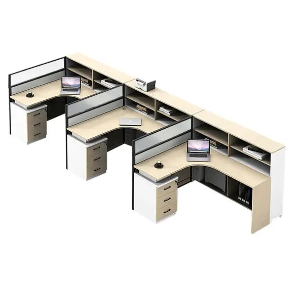 Professional L-Shaped Shared Office Desk - Flex Workstation ANZHAP-BGZ-2013-mainpictures 129