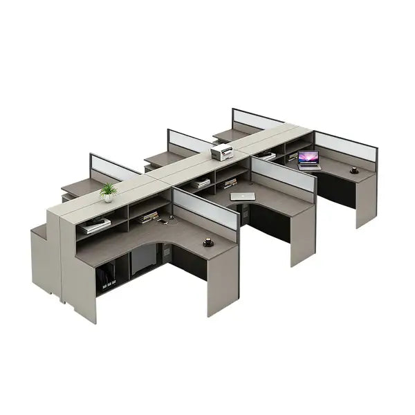 Professional L-Shaped Shared Office Desk - Flex Workstation ANZHAP-BGZ-2013-mainpictures 145