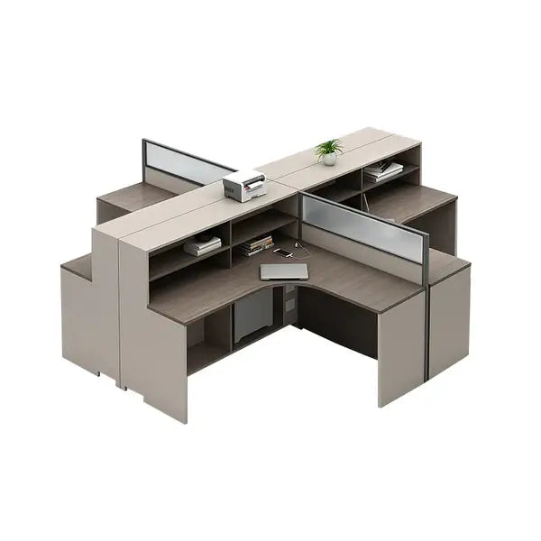 Professional L-Shaped Shared Office Desk - Flex Workstation ANZHAP-BGZ-2013-mainpictures 149