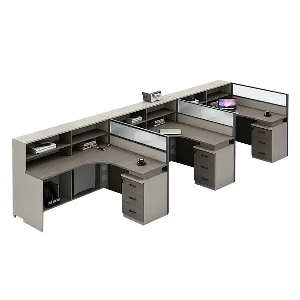 Professional L-Shaped Shared Office Desk - Flex Workstation ANZHAP-BGZ-2013-mainpictures 156