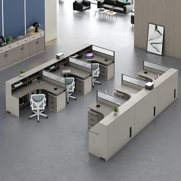 Professional L-Shaped Shared Office Desk - Flex Workstation ANZHAP-BGZ-2013-mainpictures 88