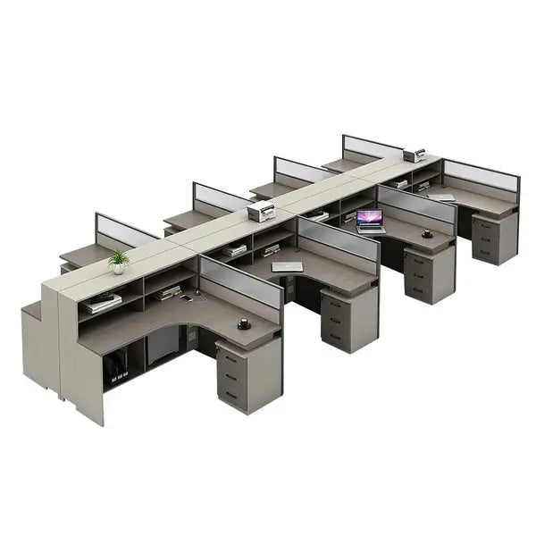 Professional L-Shaped Shared Office Desk - Flex Workstation ANZHAP-BGZ-2013-mainpictures 89
