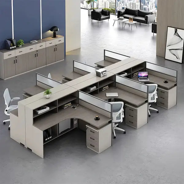 Professional L-Shaped Shared Office Desk - Flex Workstation ANZHAP-BGZ-2013-mainpictures 90