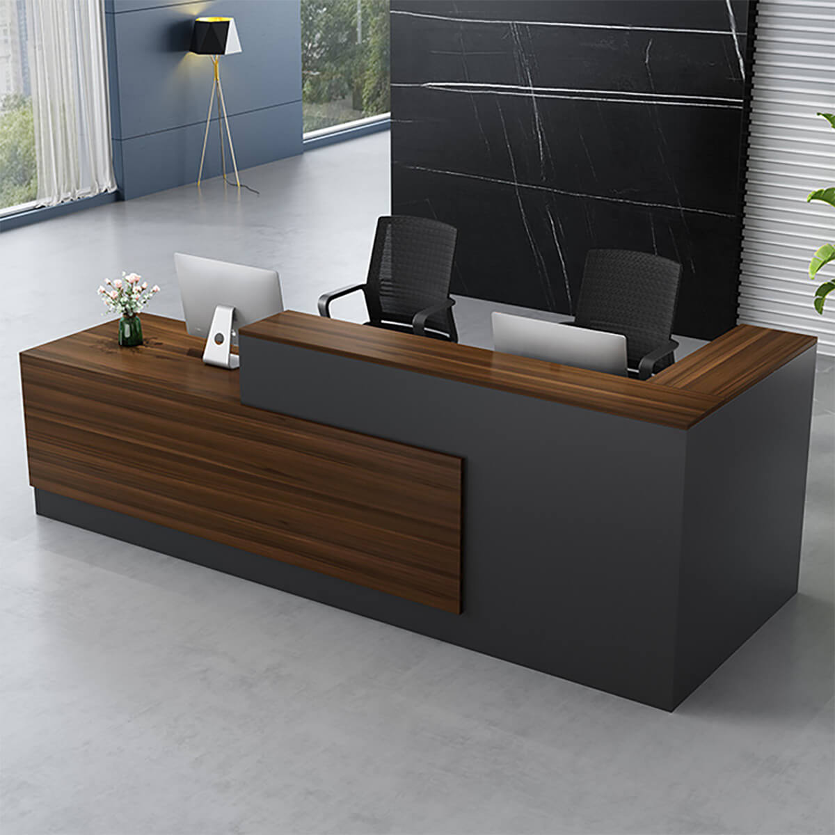 Professional L-Shaped Welcome Desk for Modern Business Foyers - ANZHAP JDT-011 Main picture 2