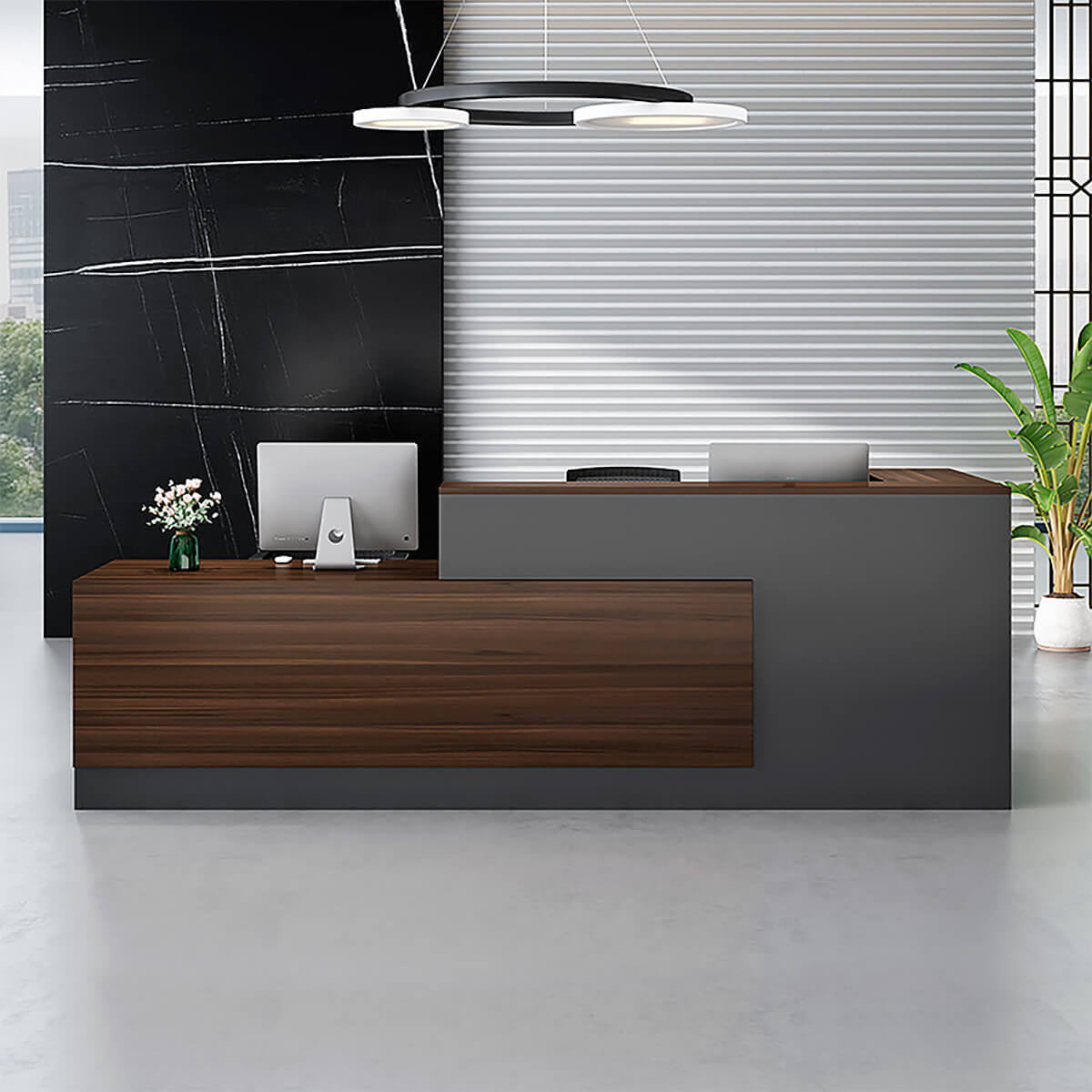 Professional L-Shaped Welcome Desk for Modern Business Foyers - ANZHAP JDT-011 Main picture 4