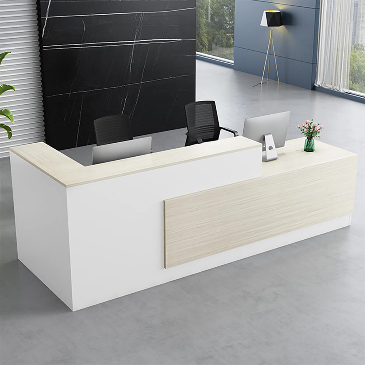 Professional L-Shaped Welcome Desk for Modern Business Foyers - ANZHAP JDT-011 Main picture 5