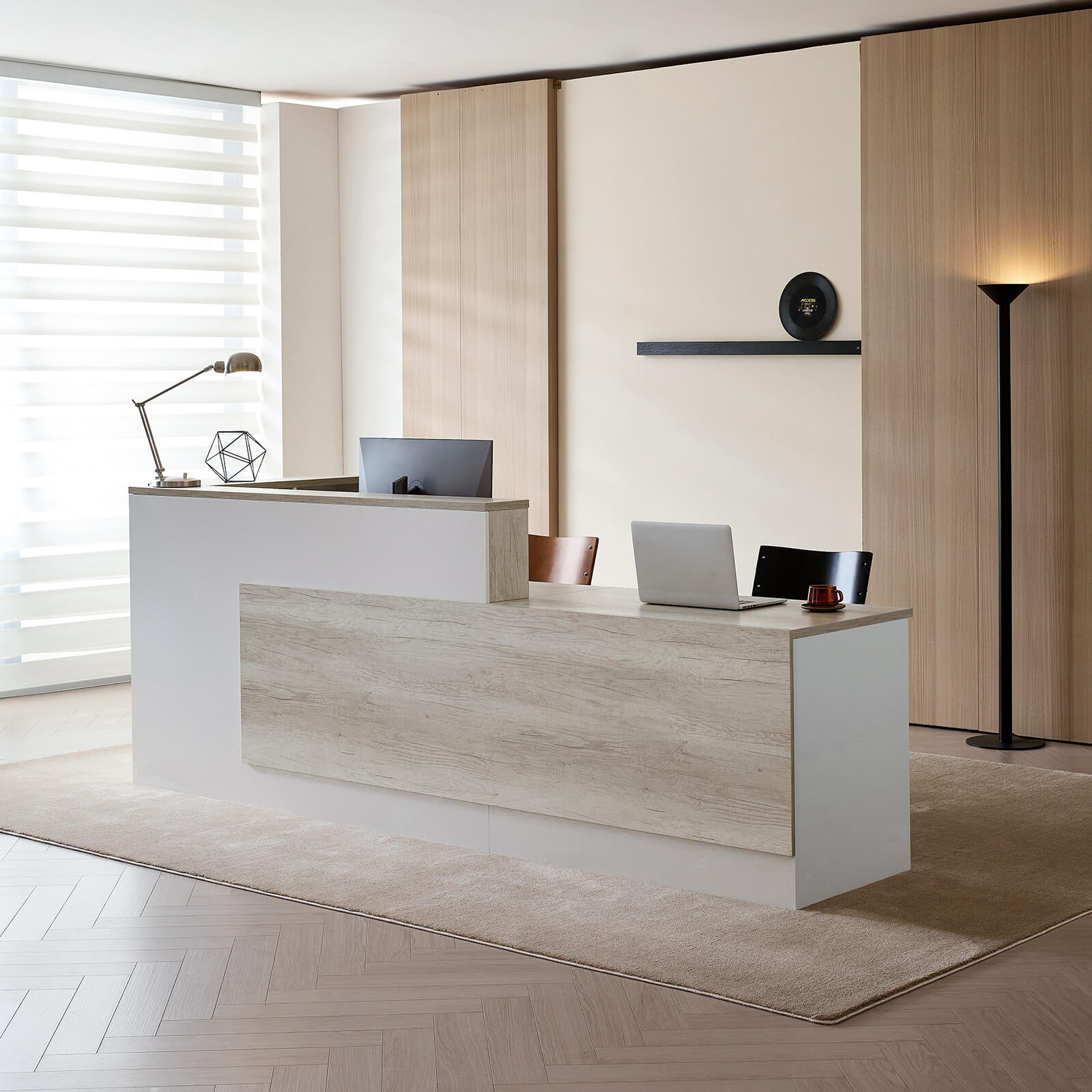 Professional L-Shaped Welcome Desk for Modern Companies - ANZHAP JDT-2215 Main picture 13