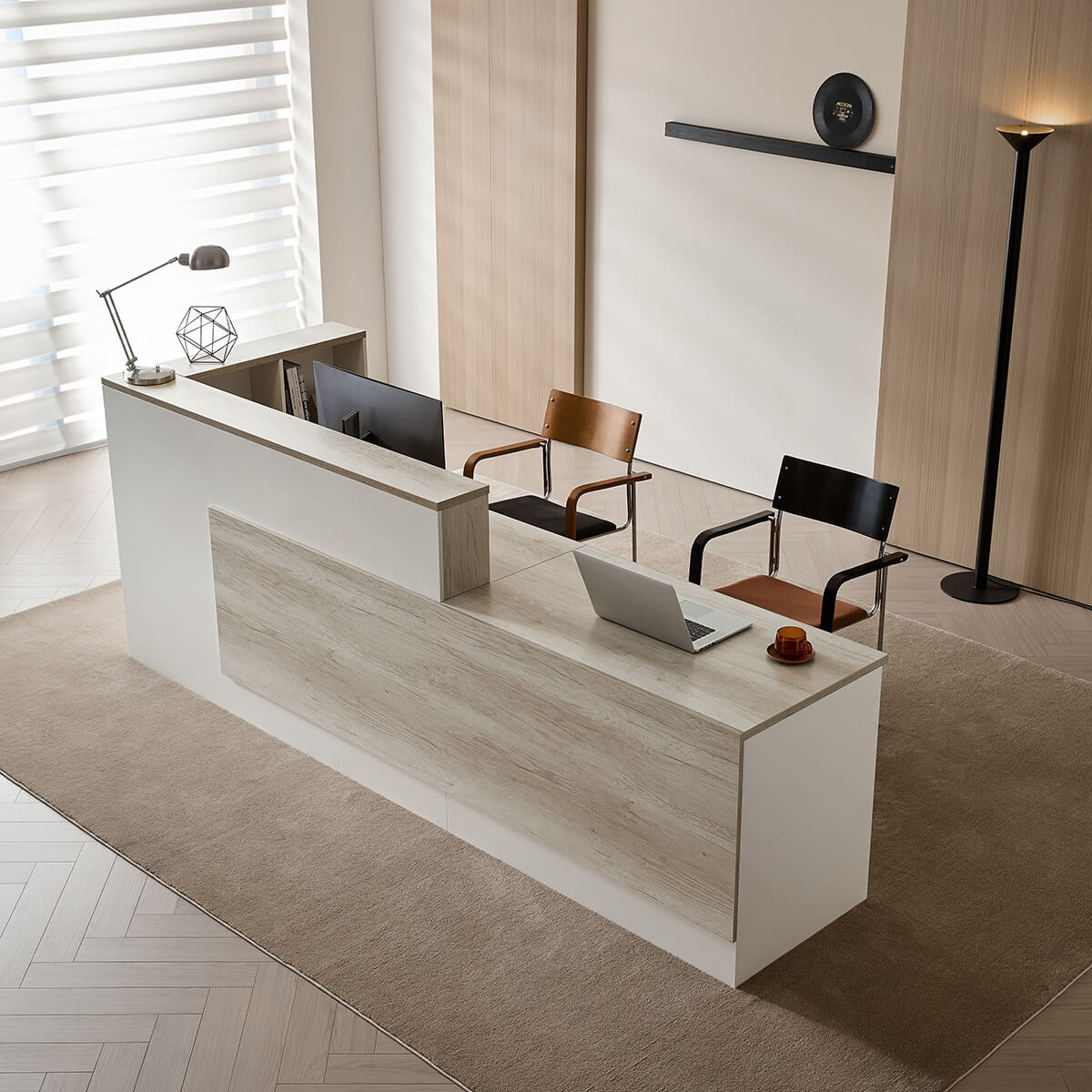 Professional L-Shaped Welcome Desk for Modern Companies - ANZHAP JDT-2215 Main picture 9