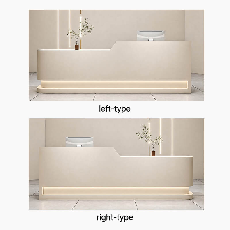 Reception Desk for Modern Beauty Salon and Commercial Spaces - Style Options