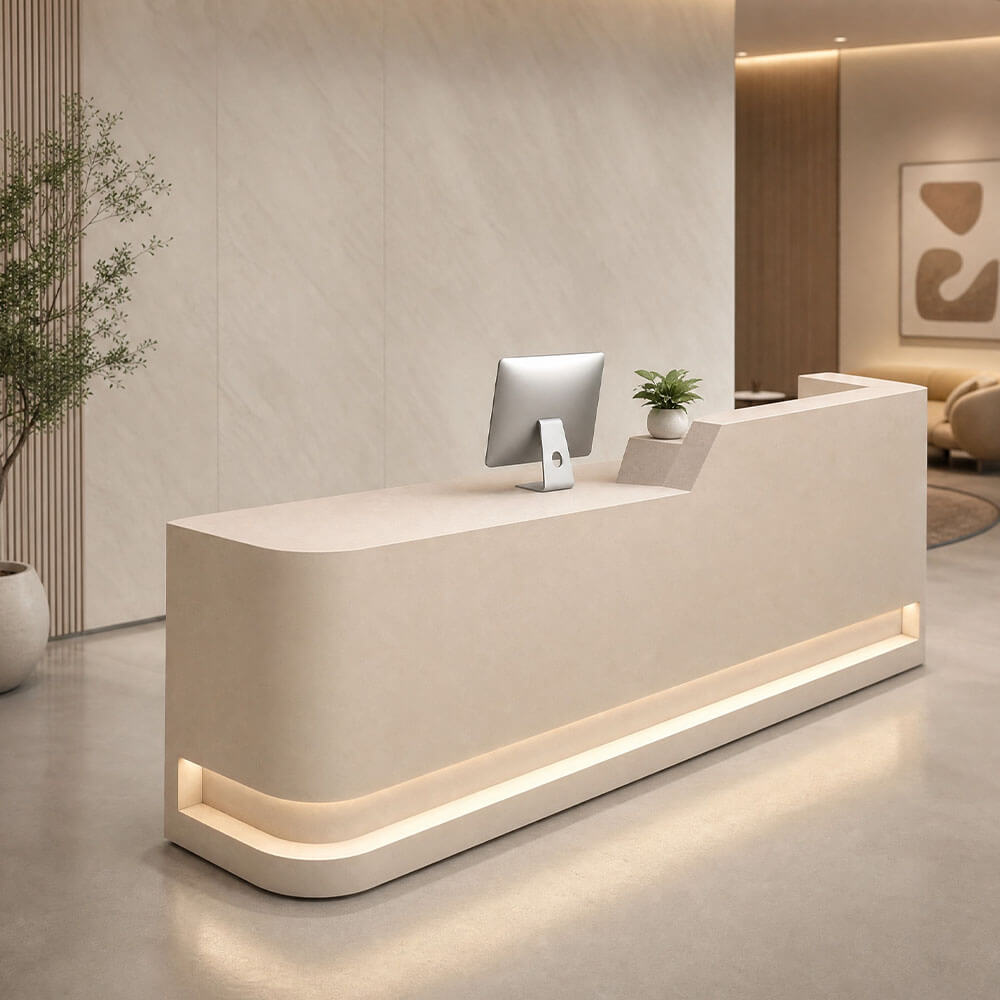 Comptoir d'Accueil pour Salon de Beauté Moderne et Espaces Commerciaux|ANZHAP