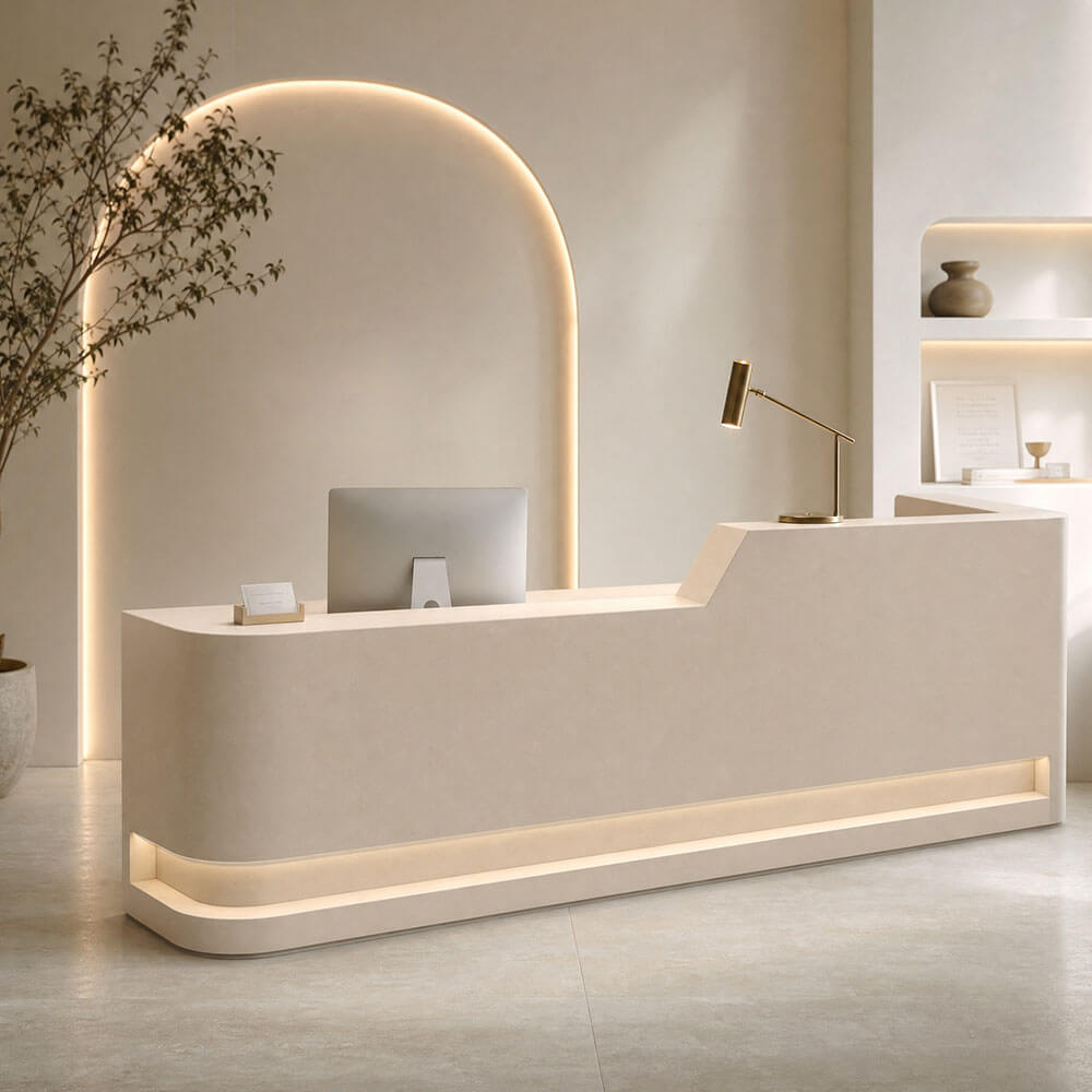 Comptoir d'Accueil pour Salon de Beauté Moderne et Espaces Commerciaux|ANZHAP