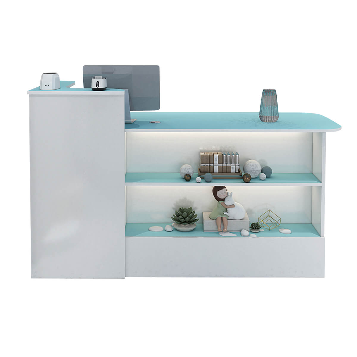 Sleek Straight Reception Desk for Compact Entrance Halls ANZHAP JDT-104 Main picture 10