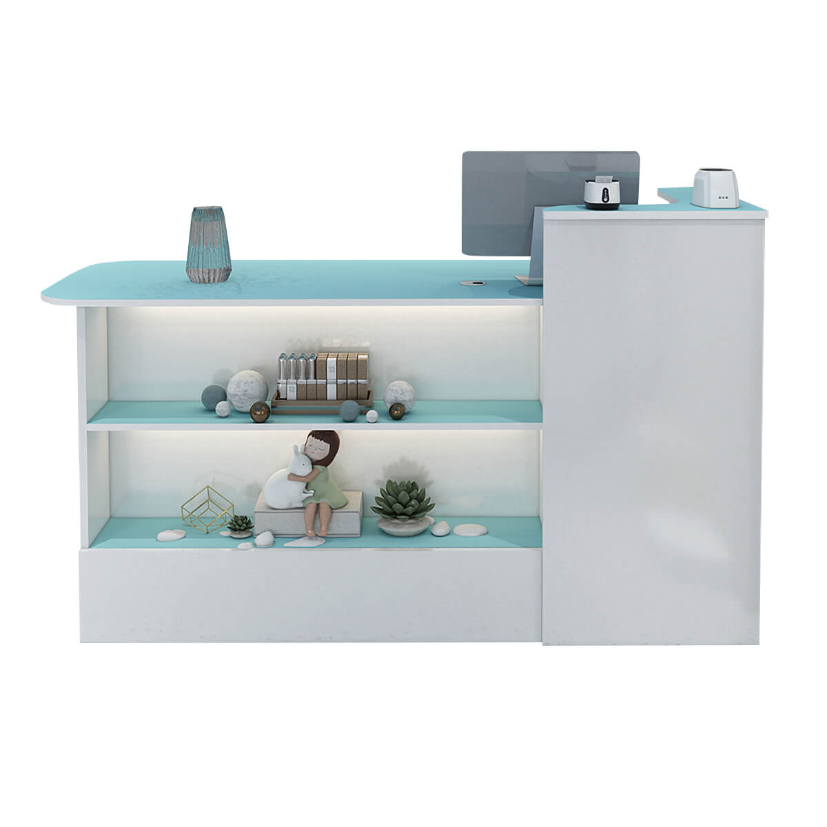 Sleek Straight Reception Desk for Compact Entrance Halls ANZHAP JDT-104 Main picture 3