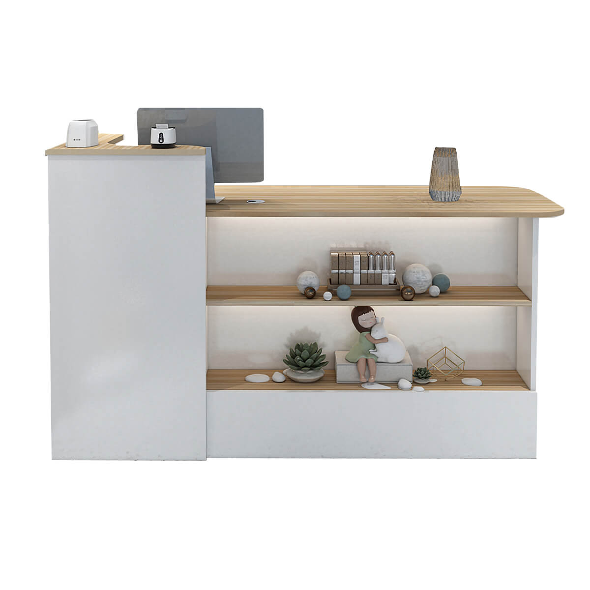 Sleek Straight Reception Desk for Compact Entrance Halls ANZHAP JDT-104 Main picture 9