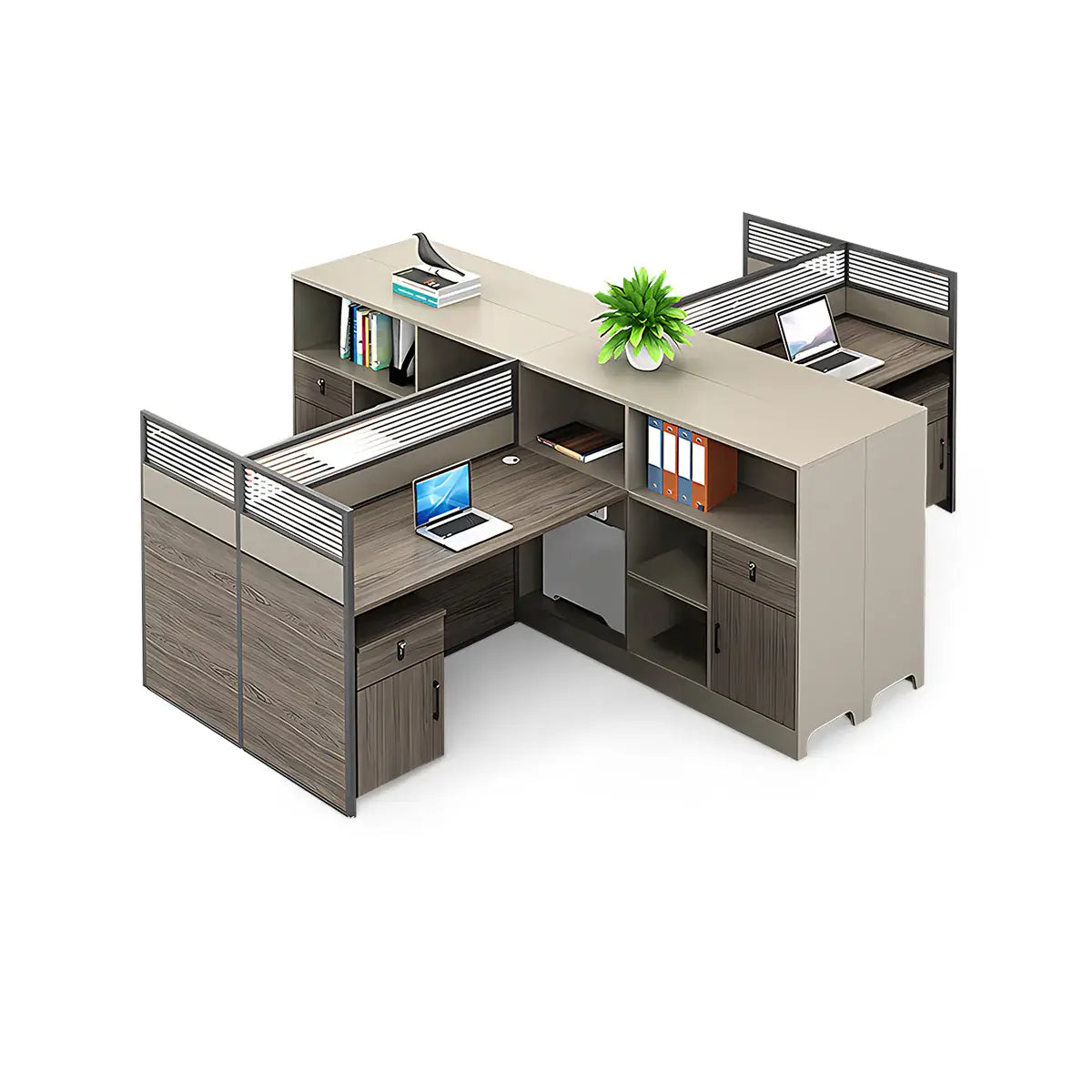 Wooden Office Desk with Drawers - Large Modern Computer Desk ANZHAP-BGZ-205-mainpictures 2